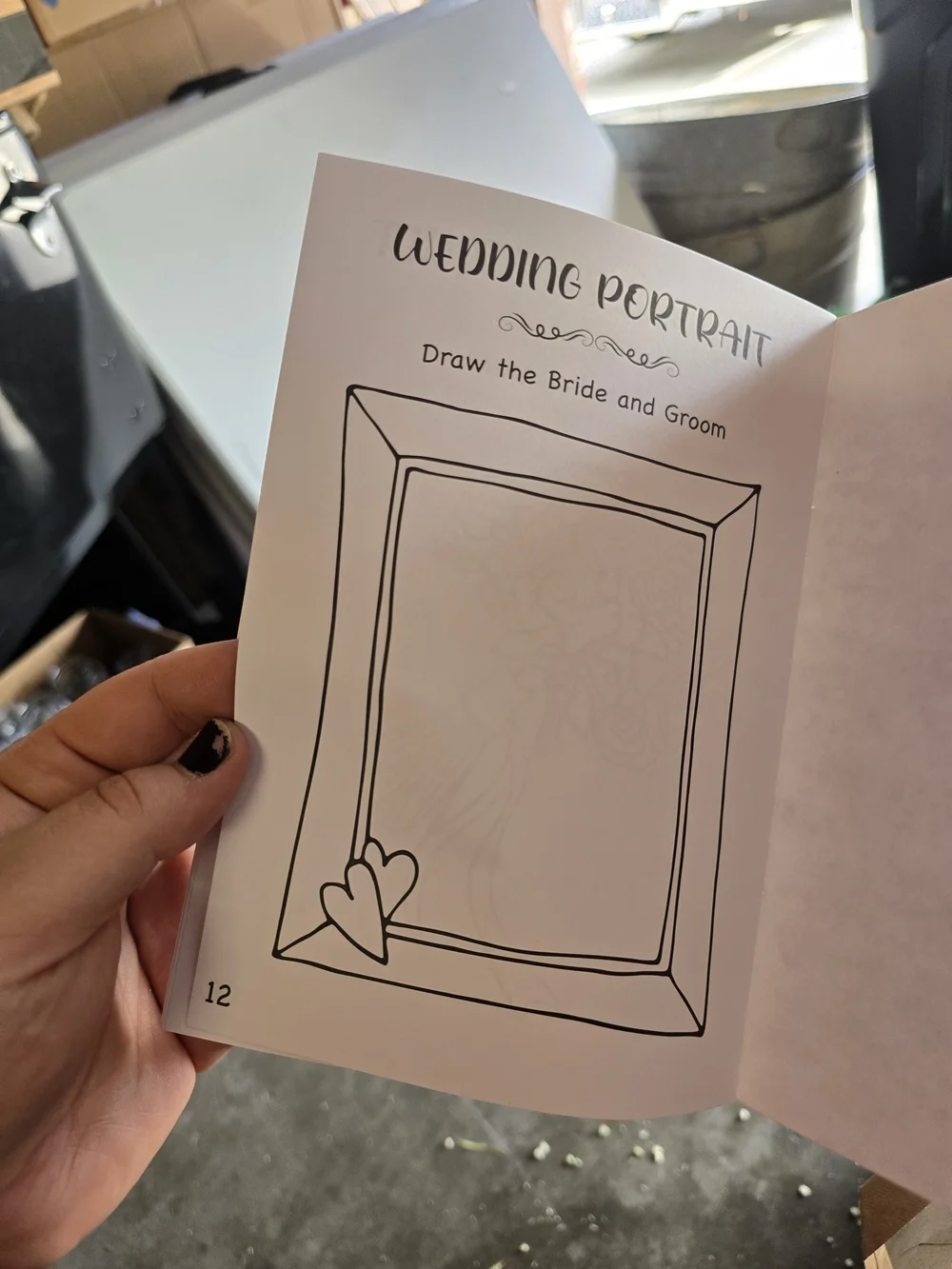Kids Wedding Activity Book And Crayons Set